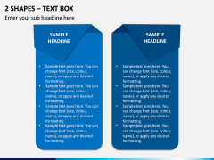 2 Shapes - Text Box PPT Slide 1