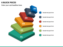 6 Block Pieces PPT Slide 2