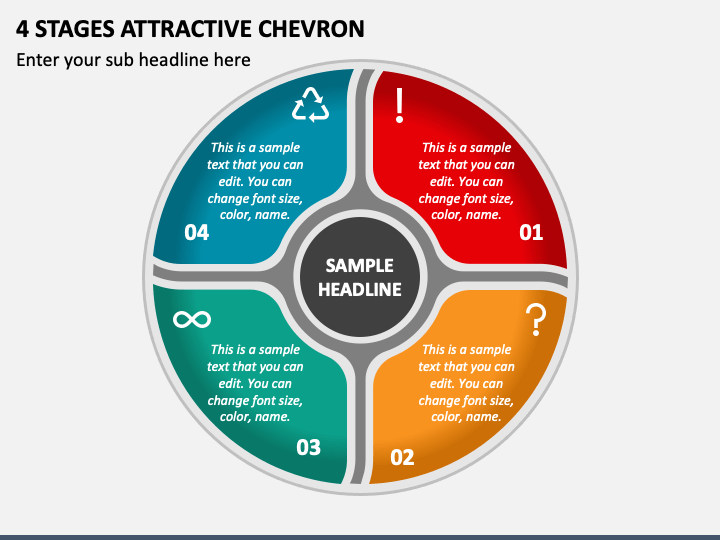 4 Stages Attractive Chevron PPT Slide 1