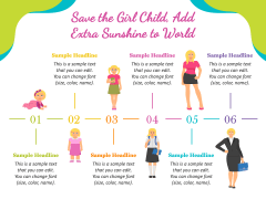 International Day of the Girl Child free PPT slide 6
