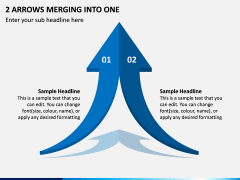 2 Arrows Merging Into One PPT Slide 1