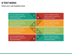 8 Text Boxes PPT Slide 2