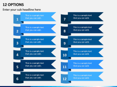 12 Options PPT Slide 1