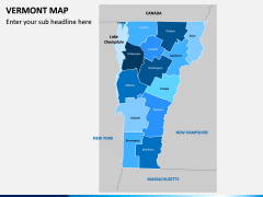 Vermont Map PPT Slide 2