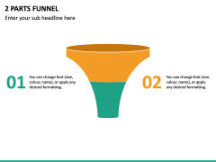 2 Parts Funnel PPT Slide 2