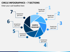 Circle Infographics – 7 Sections PPT Slide 1
