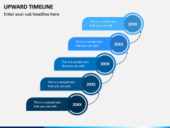 Upward Timeline PPT Slide 1
