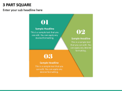 3 Part Square PPT Slide 2