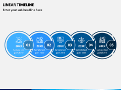 Linear Timeline PPT Slide 2