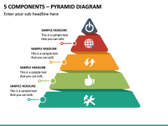 5 Components - Pyramid Diagram PPT Slide 2