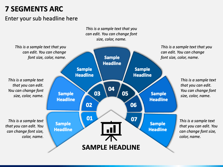 7 Segments Arc PPT Slide 1