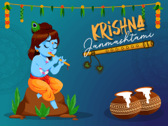 Krishna Janmashtami Free PPT Slide 1