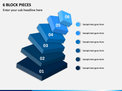 6 Block Pieces PPT Slide 1