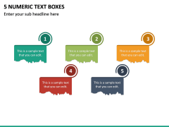 5 Numeric Text Boxes PPT Slide 2