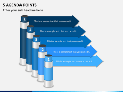 5 Agenda Points PPT Slide 1