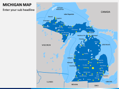 Michigan Map PPT Slide 2