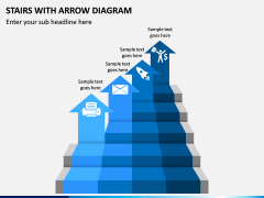 Stairs With Arrow Diagram PPT Slide 1