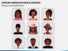 African-American Man & Woman PPT Slide 1