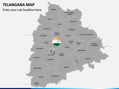 Telangana Map PPT Slide 2