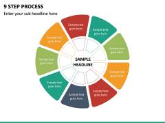 9 Step Process PPT Slide 2