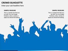 Crowd Silhouette PPT Slide 4