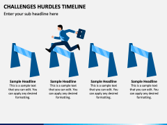 Challenges Hurdles Timeline PPT Slide 3