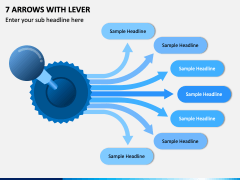 7 Arrows With Lever PPT Slide 1