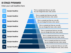 8 Stage Pyramid PPT Slide 1