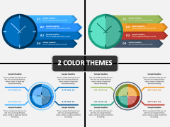 Clock Infographics PPT Cover Slide