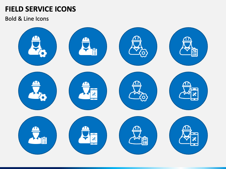 Field Service Icons PPT Slide 1