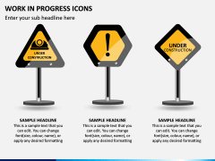 Work in Progress (WIP) Icons PPT Slide 5