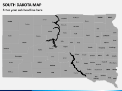 South Dakota Map PPT Slide 2
