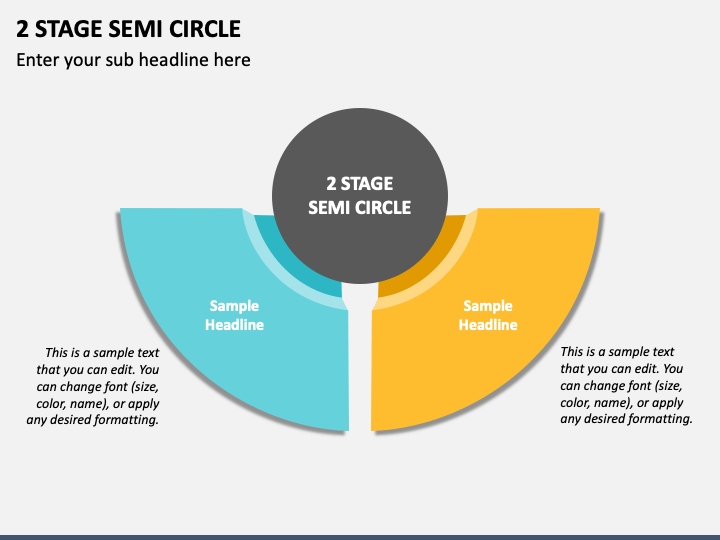 2 Stage Semi Circle PPT Slide 1