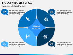 4 Petals Around a Circle PPT Slide 1