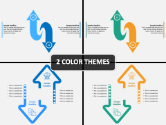 Top Down Bottom Up Arrow PPT Cover Slide