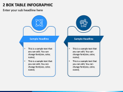 2 Box Table Infographic PPT Slide 1
