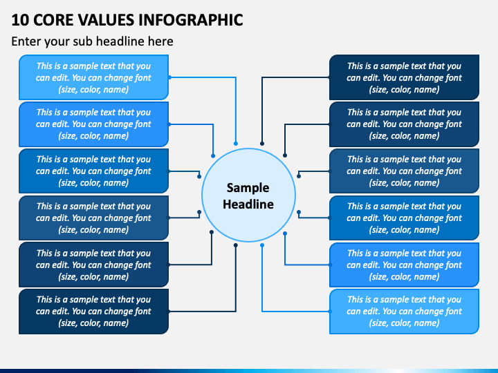 10 Core Values Infographic PPT Slide 1