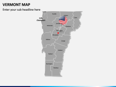 Vermont Map PPT Slide 3