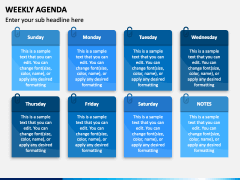 Weekly Agenda PPT Slide 2