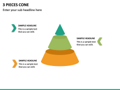 3 Pieces Cone PPT Slide 2