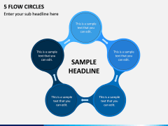 5 Flow Circles PPT Slide 1