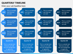 Quarterly Timeline PPT Slide 4