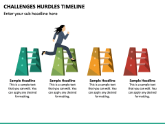 Challenges Hurdles Timeline PPT Slide 5