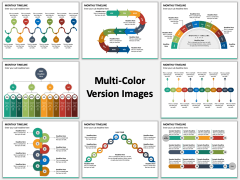 Monthly Timeline Multicolor Combined