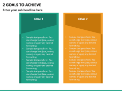2 Goals to Achieve PPT Slide 2