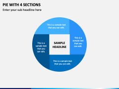 Pie With 4 Sections PPT Slide 1