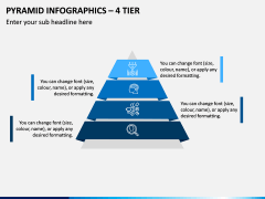 Pyramid Infographics – 4 Tier PPT Slide 1