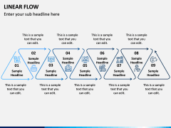 Linear Flow Infographics PPT Slide 10
