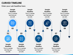 Curved Timeline PPT Slide 7