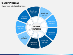 9 Step Process PPT Slide 1